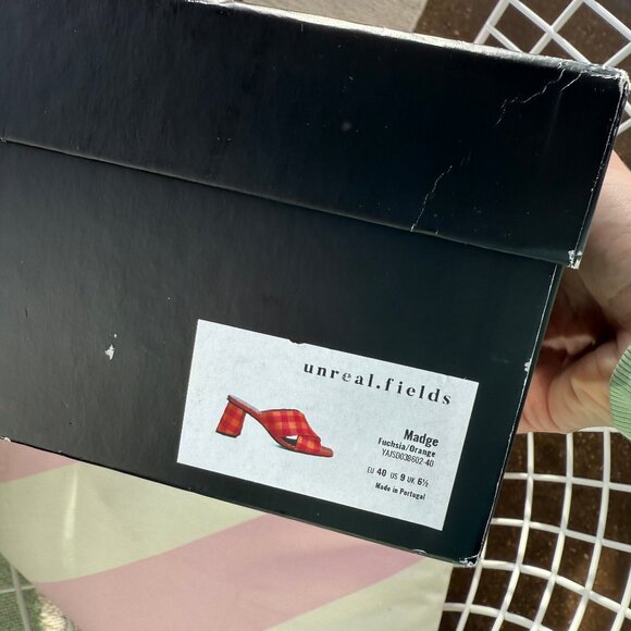 Unreal Fields Madge Fuschia/Orange Sandal Size 9/EU 40 - Picture 9 of 9